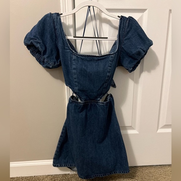 Show Me Your Mumu City Cut Out Dress in Deep End - Picture 3 of 6